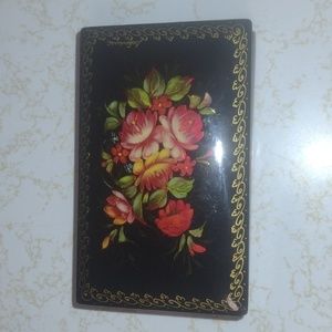 Beautiful Hand Painted Trinket Box, Ukraine, USSR